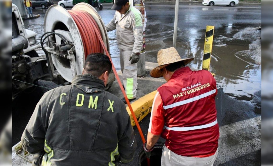 Tras fuerte lluvia en Tláhuac, alcaldesa activa 'Operativo Tláloc'