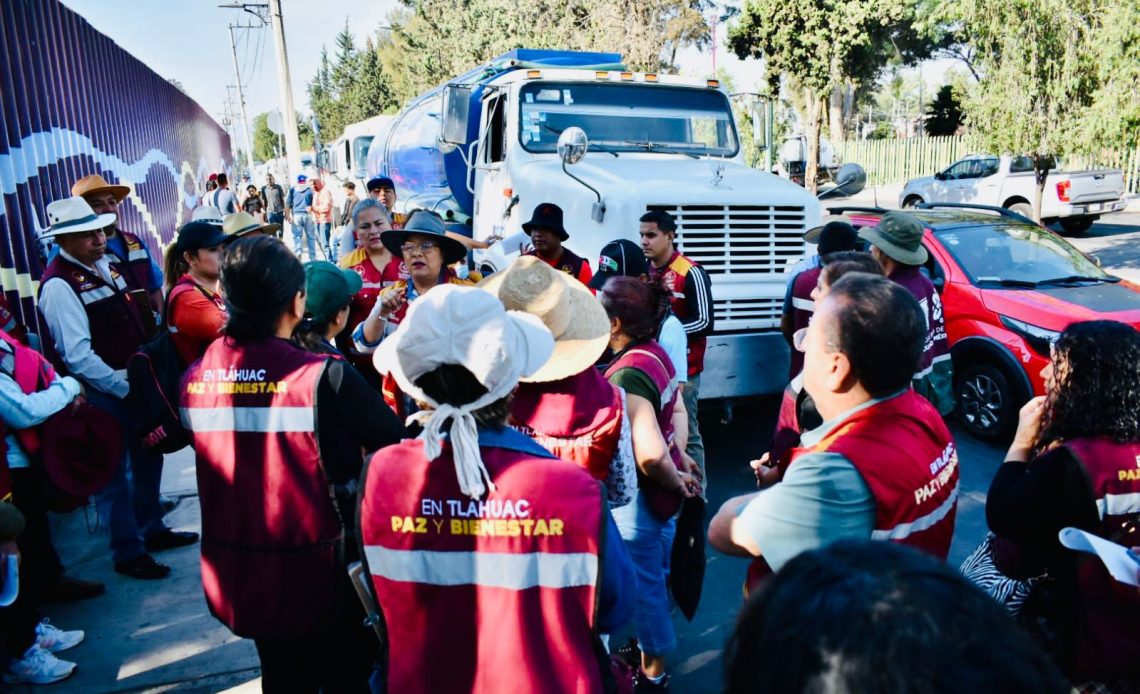 Alcaldía Tláhuac pone en marcha operativo emergente de distribución de agua