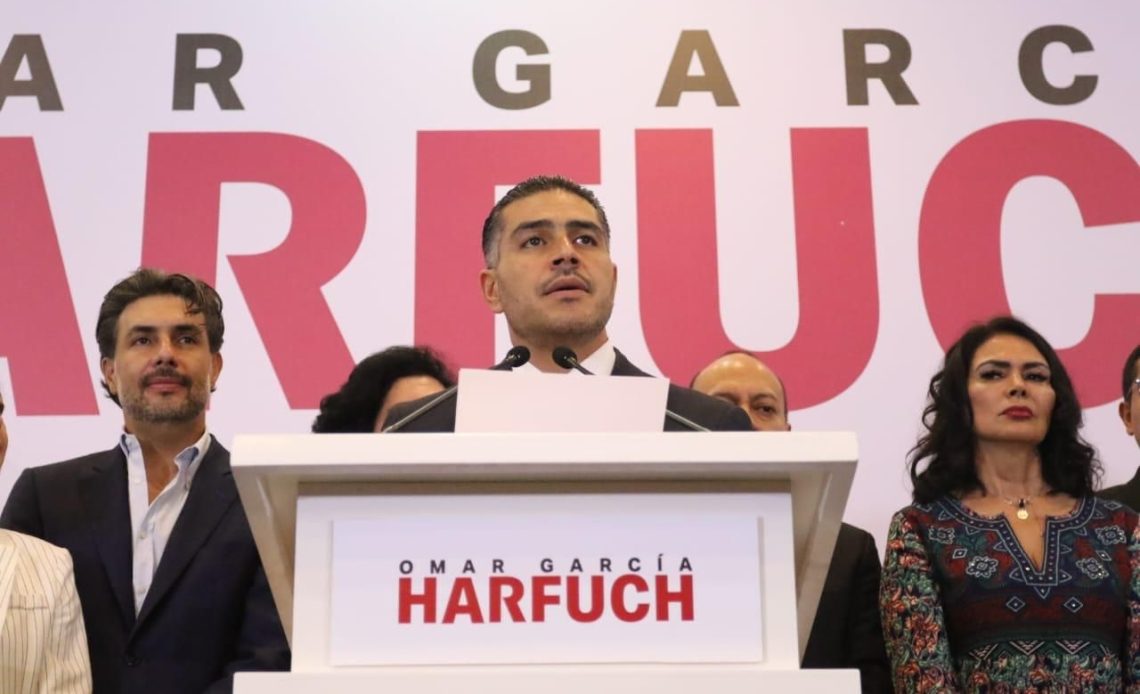 Omar García Harfuch anunció que competirá por la candidatura de Morena para la Jefatura de Gobierno de la Ciudad de México en la elección del 2024. FOTO: ESPECIAL