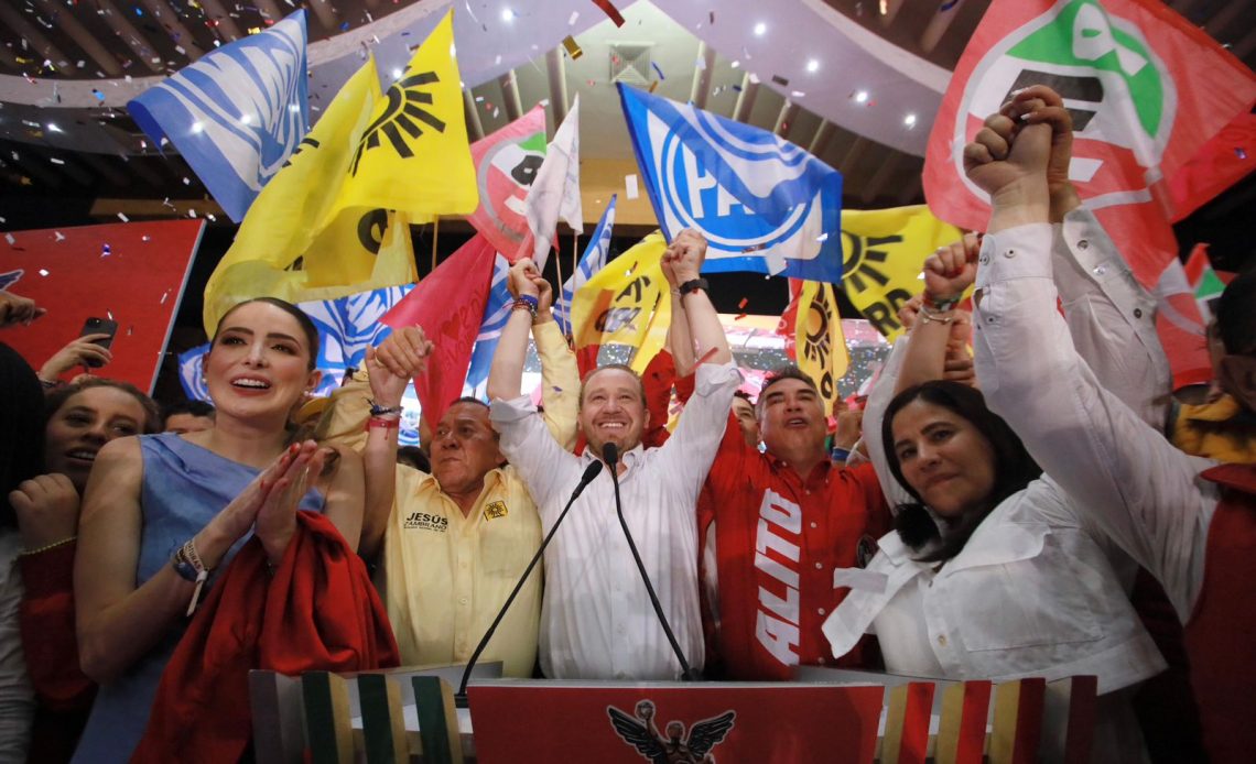 El candidato a la Jefatura de Gobierno, Santiago Taboada dijo que ganó los tres debates chilangos y que veinte días ganará la Ciudad de México. FOTO: Especial