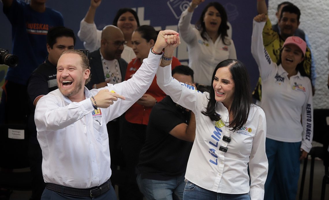 En este encuentro participaron también Santiago Taboada, candidato a jefe de Gobierno, Andrés Atayde, líder del PAN en la CDMX, así como los candidatos de la alianza al Senado, a diputados y concejales. FOTOS: Especial