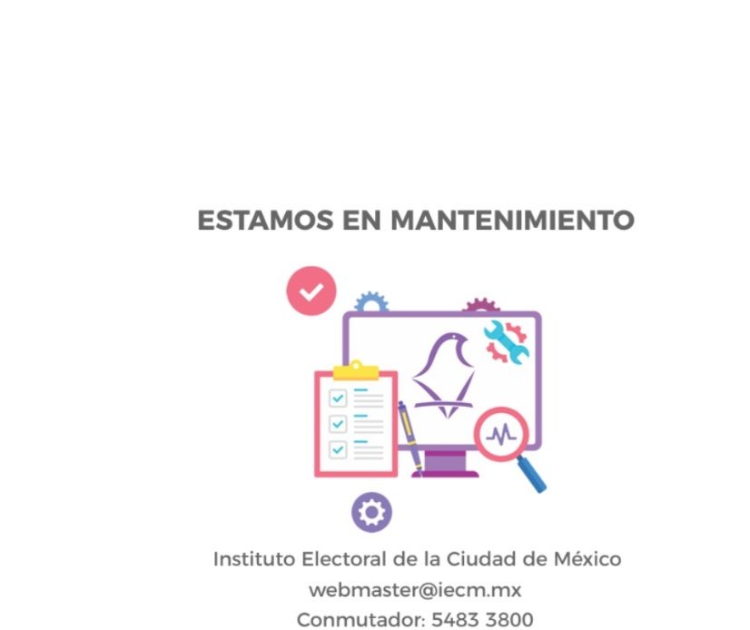 Ya en esta etapa democrática de México, como no ocurría desde su creación, en 1999, al Instituto Electoral de la Ciudad de México se le cayó y calló el sistema, de manera literal. FOTO: Captura de pantalla