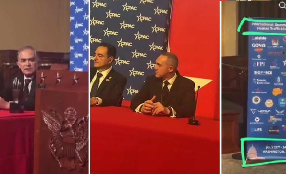 Al parecer, algo no anda nada bien entre la virtual presidenta electa, Claudia Sheinbaum y el ex alcalde de Cuajimalpa, Adrián Rubalcava, pues en una conferencia en que participó con la ultraderecha de Estados Unidos, no habló bien de ella. FOTOS: RRSS