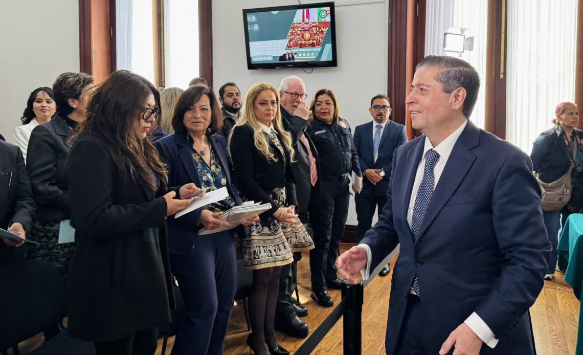 El edil, Giovani Gutiérrez dijo que la Alcaldía Coyoacán esta lista para la Copa del Mundo 2026, que para esa demarcación representa un reto mayor, pues de los 5 millones de personas que visitarán la Ciudad de México en ese contexto futbolístico, 2 millones irán a alguna parte en Coyoacán. FOTO: Especial