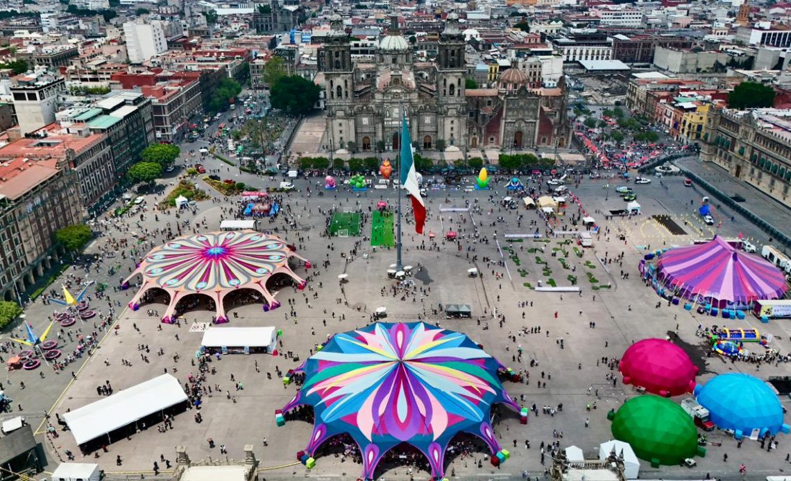 Inaugura Brugada ‘Zocalito de las Infancias', más de 100 actividades infantiles