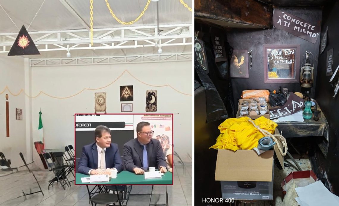 ¿Para qué más utilizó Estrada ese inmueble del PRD en Iztacalco? Ahí se encontraron símbolos e imágenes para hacer rituales, lo que coloquialmente también se le llama “brujería”, un término muy popular y genérico para identificar a quienes practican la santería y otras actividades esotéricas. FOTOS: Especial