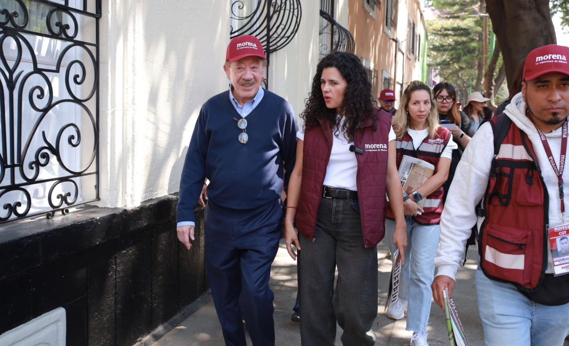 Luisa María Alcalde, presidenta nacional de Morena, y Héctor Díaz Polanco, de la CDMX, están en sus últimos días en sus cargos, pues para las necesidades del partido frente a lo que se avecina para 2027, deben ser relevados, ella a más tardar en mayo. FOTO: Especial