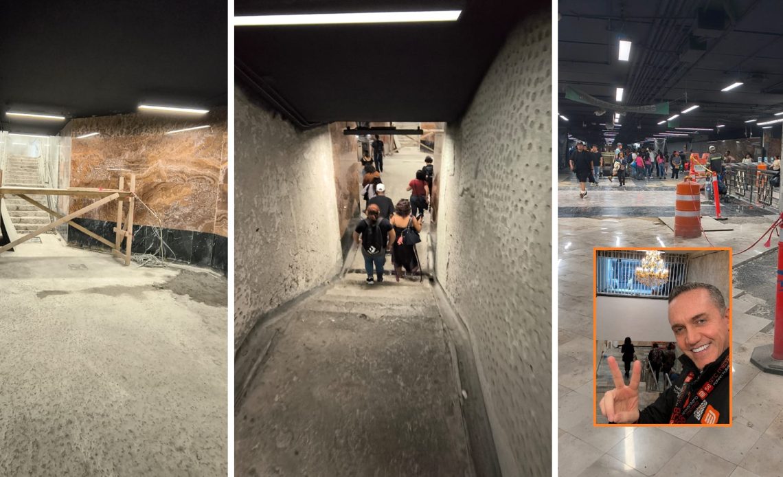 No queda claro si es más irrisorio o de pena ajena ver al director general del Metro, Monsieur Adrián Rubalcava, expresando frases en que no sólo hace el ridículo, sino que seguramente queda mal con la presidenta Claudia Sheinbaum. FOTOS: RRSS y CDMX Magacín