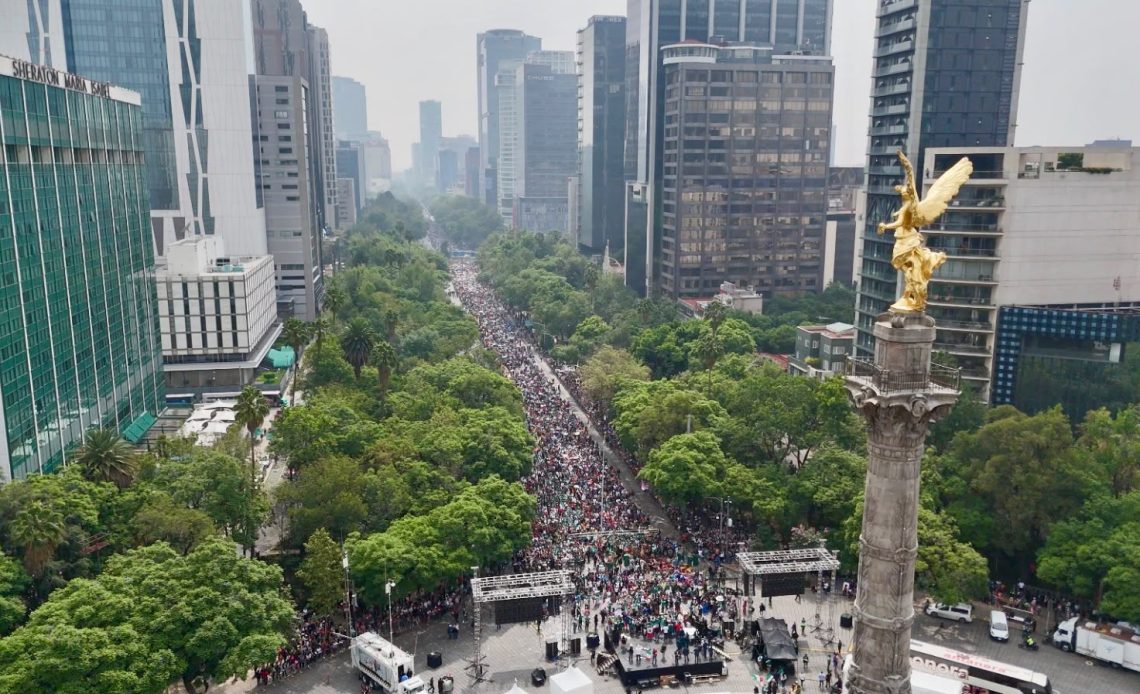 “Queremos que quienes nos visiten durante el Mundial encuentren una ciudad vibrante, incluyente y profundamente humana”, afirmó Brugada. FOTOS: Especial